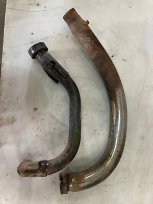 Yamaha Virago XV750 XV 750 1990 90 tubos de escape tubo Foto 1 de 3