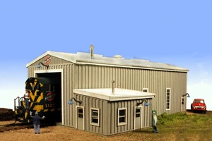 Monroe Models 2219 HO Scale The Diesel Engine House Kit - Picture 1 of 9