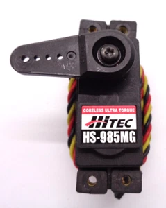 Hitec HS-985MG High Torque Coreless Metal Geared Servo + horn & mounts good cond - Picture 1 of 2