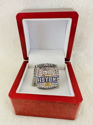 2004 Detroit Pistons Championship  Ring W Box, πΊπΈ SHIP Cover