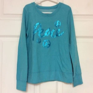 SO Girls Shirt Size 7 to 8 Blue Aqua 56 - Picture 1 of 4