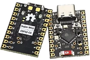 ESP32-C6 Super Mini 4 MB | WIFI 6 | BLE | ZigBee | Thread |USB-C |Tasmota |Arduino - Foto 1 di 5