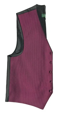 Men's Chambord Red Ralph Lauren Tuxedo Vest Fullback Wedding Groom Prom Suit LL - Image 1 of 3