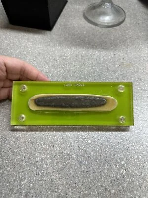 BOAT CANOE TIGER TONGUE MONEY THAILAND LAOS CAMBODIA BRONZE COIN - Image 1 of 4