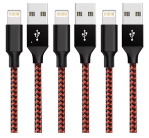 3 pack For iPhone X iPhone /11/12/13/14USB SYNC Charger Cable Charging Data Cord - Picture 1 of 11