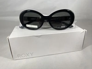NWT Women's ROXY 'Dome' ERJEY03080 Sunglasses XKKS - Shiny Black/Grey-ZEISS LENS - Picture 1 of 10