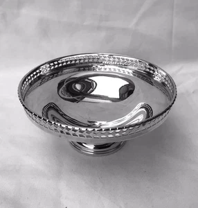 1928 Solid Silver Pedestal Bon Bon Bowl By Adie Brothers 61.64g. - Picture 1 of 6