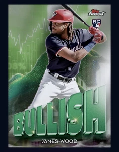 2025 TOPPS Finest S. 1 - BULLISH Rookie RC - JAMES WOOD  (Topps Bunt DigitaICard - Picture 1 of 1