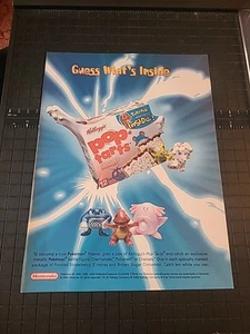 Pokemon Figures Pop-tarts Nintendo Vintage 2000 Print Ad 8x11 Great To Frame - Picture 1 of 1