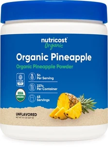 Nutricost Organic Pineapple Powder (8 OZ) - Non-GMO and Gluten Free - Picture 1 of 5
