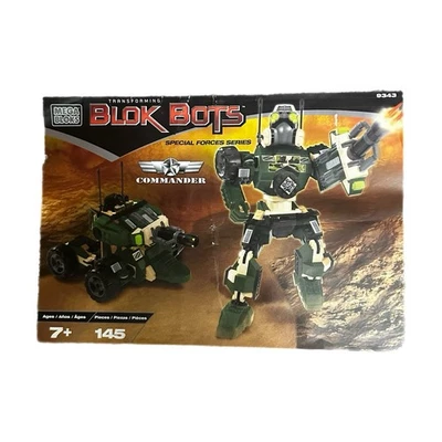 MEGA BLOKS 9343 Transforming Blok Bots Special Forces Series Instruction Manual - Image 1 of 2