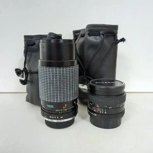 Pentax PK Mount Lenses Sunagor f2.8 28mm & Clubman f4.5 80-200mm Manual - Picture 1 of 7