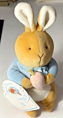 EDEN MY FIRST PETER RABBIT 10 英寸绒布装饰玩具 BEATRIX POTTER 复古全新带标签 NOS — 第 1/4 张图片