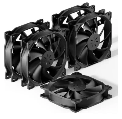 uphere 5-Pack PWM 4PIN Long Life Computer Case Fan 120mm Cooling Case Fan for... - Image 1 of 4