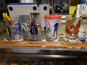 Star Wars 1983 Rare French Rotj Glasses Luke Vader Ewok Chewbacca - Picture 1 of 8