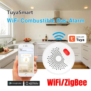 Tuya WiFi/ZigBee Smart Gas Alarm Detector Wireless LPG GAS Leak Sensor APP Alarm - Bild 1 von 15