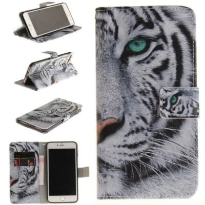 Wolf Lion Tiger Flower Wallet Phone Case For Samsung A20E A50 A70 A40 A30 A10S - Image 1 of 4