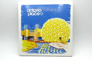 Ontario Place Decorative Tile Cork Back 1972 Made In Canada - Picture 1 of 6
