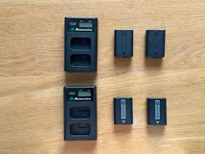 Genuine Sony NP-FW50 Battery & Powerextra Dual Charger - ZV-E10, Alpha 7, A7 - Picture 1 of 1