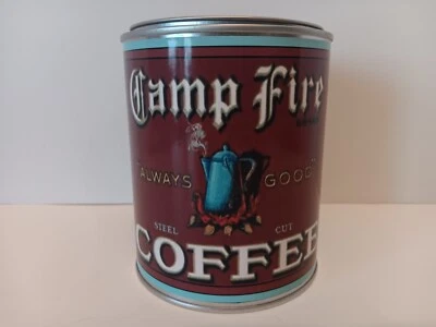 Vintage Camp Fire Coffee  1 qt. can  ( RE-POP COLLECTIBLE ) - Image 1 of 4