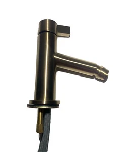 Brizo 68135-GL Litze 1-Hole Lever Handle Bidet Faucet + Pop-Up Drain - Luxe Gold - Picture 1 of 4
