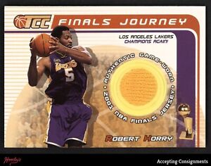 2001-02 Topps TCC Finals Journey #FJRH Robert Horry JERSEY RELIC LAKERS