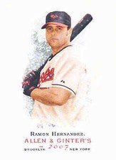 2007 Topps Allen and Ginter Baltimore Orioles Baseball Card #304 Ramon Hernandez