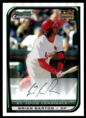 2008 Bowman Chrome Refractors #211 Brian Barton - Image 1 of 2