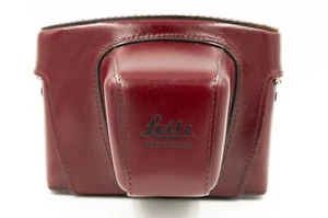 Leica rot burgundisches Lederetui 14504 für Leicaflex SL, SL2, Kameras, EX++ - Bild 1 von 3