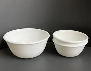 Lot of 3 Replacement Corelle Winter Frost Bowls: Dessert 5" 12 oz and 2 Ramekins - Picture 1 of 9