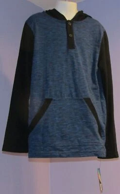 NUEVA Camisa con Capucha Tony Hawk Azul/Negro para Niños S Foto 1 de 4