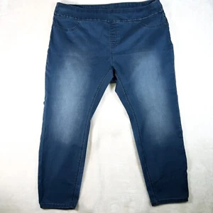 Decjuba Womens Pull on Jogger Jeans Blue Size XL Cotton Blend-Size label missing - Picture 1 of 10