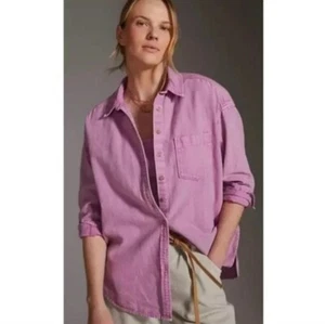 Pilcro Oversized Denim Oxford Shirt size XL - Picture 1 of 10