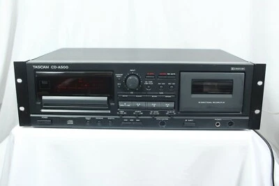 Tascam CD-A500 CD/Cassette Player Not Working Sold As-is For Parts Or Repair. - Image 1 of 4