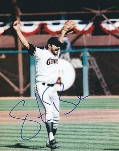 Signed 8x10 STEVE BEDROSIAN San Francisco Giants Autographed photo - COA - Picture 1 of 1