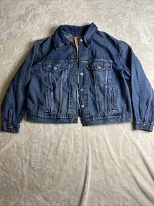 Women’s Levi 90’s Trucker Jean Jacket Med Wash Size 1XL NWT - Picture 1 of 16