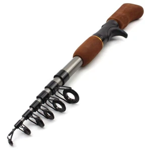 Adjustable Telescopic Fishing Rod Fishing Tackle Rotating Spinning Extendable - Picture 1 of 5