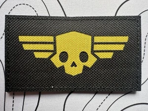 Hell Diver Patch Black And Yellow Fabric. Helldiver Morale - Picture 1 of 1