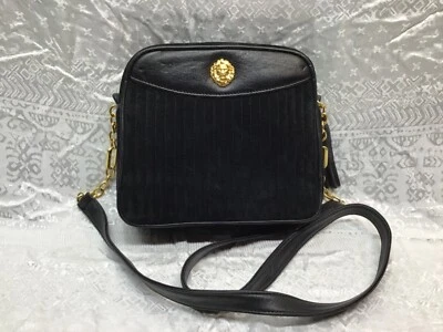 BOLSO BANDOLERA VINTAGE Ann Klein CUERO/PASERO Dorado LEÓN Foto 1 de 4
