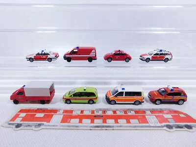 8X WIKING H0 1:87 VW FW/FEUERWEHR: Maggiolino + Passat Ecc, Mint #CP253-0,5 - Immagine 1 di 4