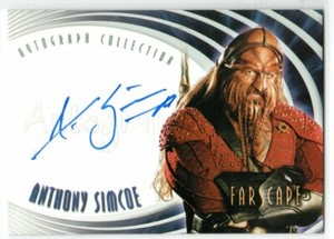 FARSCAPE 2004 THROUGH THE WORMHOLE A67 Anthony Simcoe as Ka D'Argo AUTOGRAPH