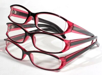 3 Pair +1.75 FGX Foster Grant Daring Women's  Reading Glasses Full Rim - Image 1 of 4