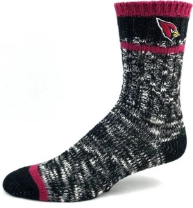 Calcetines de fútbol americano alpino de punto negros y cardinales de los Arizona Cardinals - Imagen 1 de 3