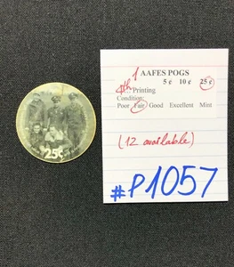 AAFES POGS, 4. Serie/Druck, 1 POGS, 25¢, #P1057, FAIR - Bild 1 von 2