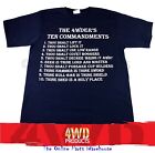 The 4WDer's Ten Commandments T-Shirt Navy - 4x4 4WD 