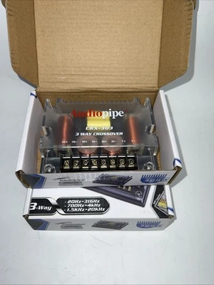 2x 4 Ohm 3 Way Crossover 300 Watts Passive Car Audio Tweeter CRX-303 Audiopipe - Image 1 of 3