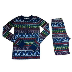 Hanna Andersson Size 140(10) Buddy The Elf Unisex Christmas Pajamas Holiday Elf - Picture 1 of 7