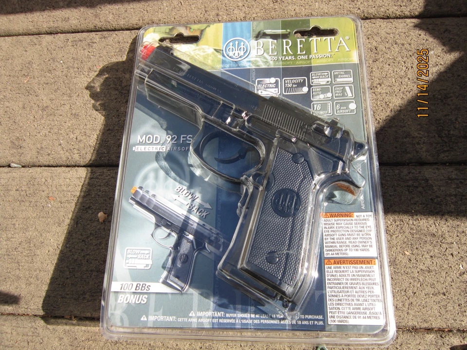 BigTProducts Beretta 92FS, Electric 16rd Black