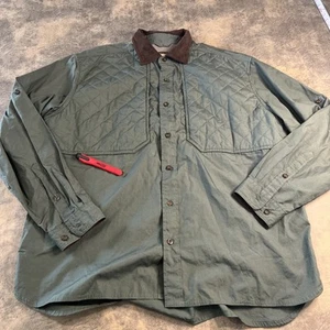 Woolrich Hunting Shirt Men's XL Green Sportsman Collection Padded Button Up - Picture 1 of 15