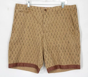 RALPH LAUREN DENIM & SUPPLY Tan Printed Cotton Twill Men's Shorts 38 - Picture 1 of 7